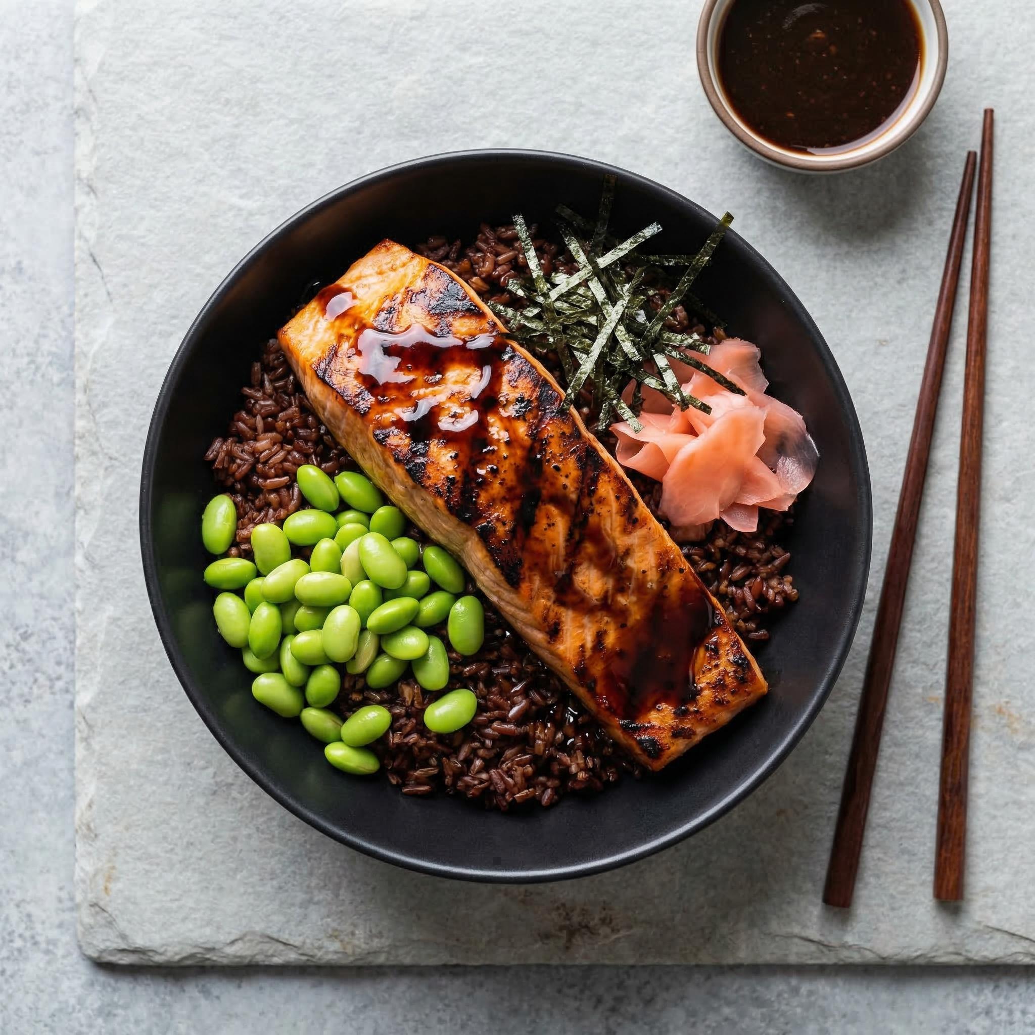 Salmon Teriyaki Bowl